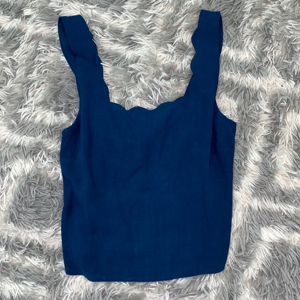 Blue nice tank top